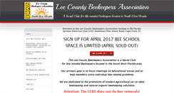 Desktop Screenshot of leecountybeekeepersassociation.com